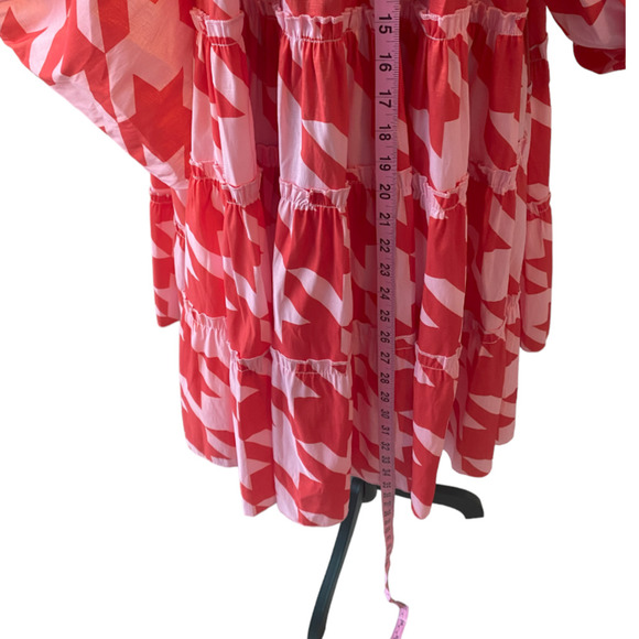 Love Dresses Love Highlight Pink And Red Houndstooth Dress Poshmark
